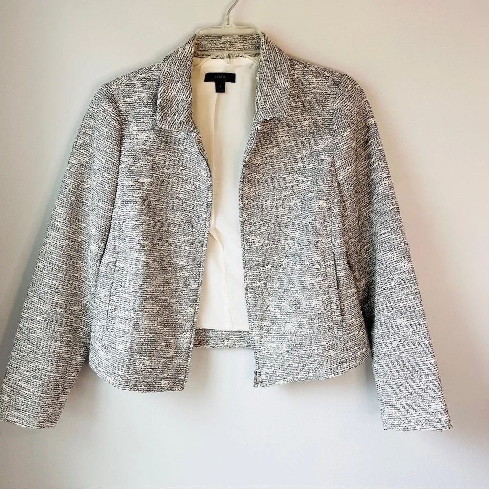J. Crew Collared Tweed Lady Jacket